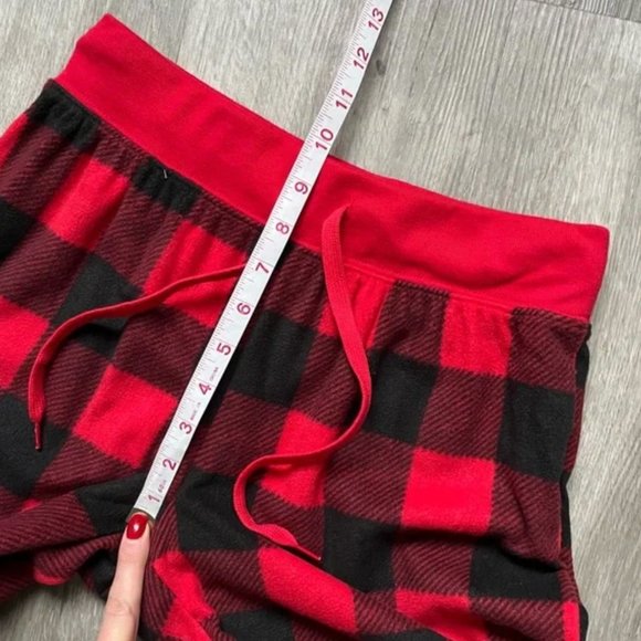 Fleece Plaid Lounge Pajama Jogger Pant - Picture 5 of 6